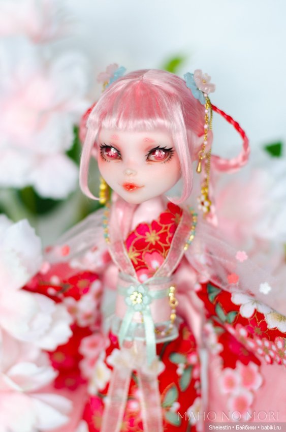 Дух Цветущей Вишни — ООАК Monster High и Ever After High: репейнт (фото 3)