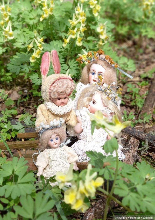 Mignonette цветочные феи — Антикварные куклы Mignonette (Миньонетта): карманные
