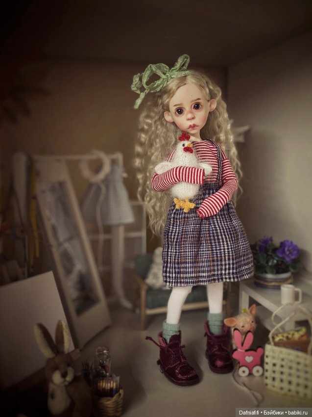 Сюзи-большие глаза — Куклы Tafidolls (Татьяна Филенко): российские BJD (БЖД)