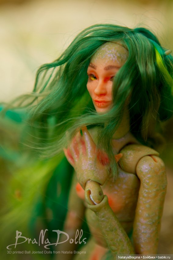Новые русалки 2 — Авторские шарнирные куклы своими руками: лепка (фото 9)