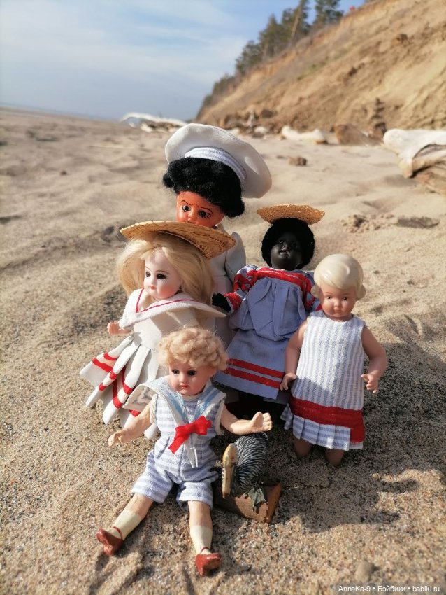 Mignonette в матросках — Антикварные куклы Mignonette (Миньонетта): карманные (фото 3)