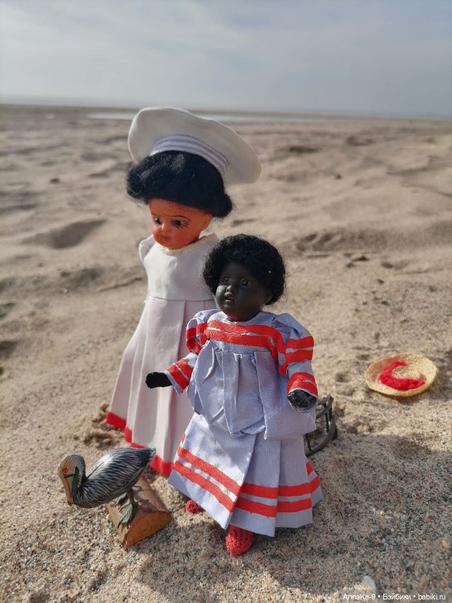 Mignonette в матросках — Антикварные куклы Mignonette (Миньонетта): карманные (фото 2)