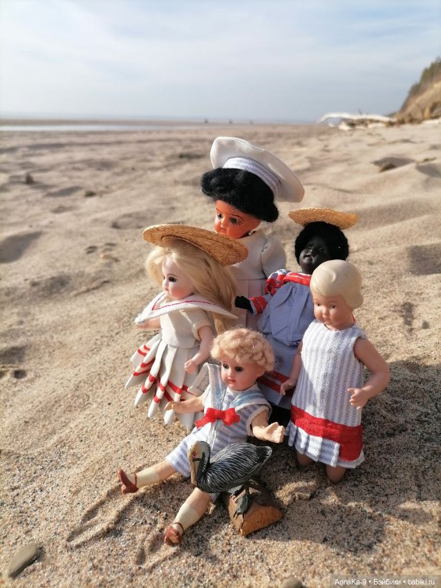 Mignonette в матросках — Антикварные куклы Mignonette (Миньонетта): карманные (фото 4)