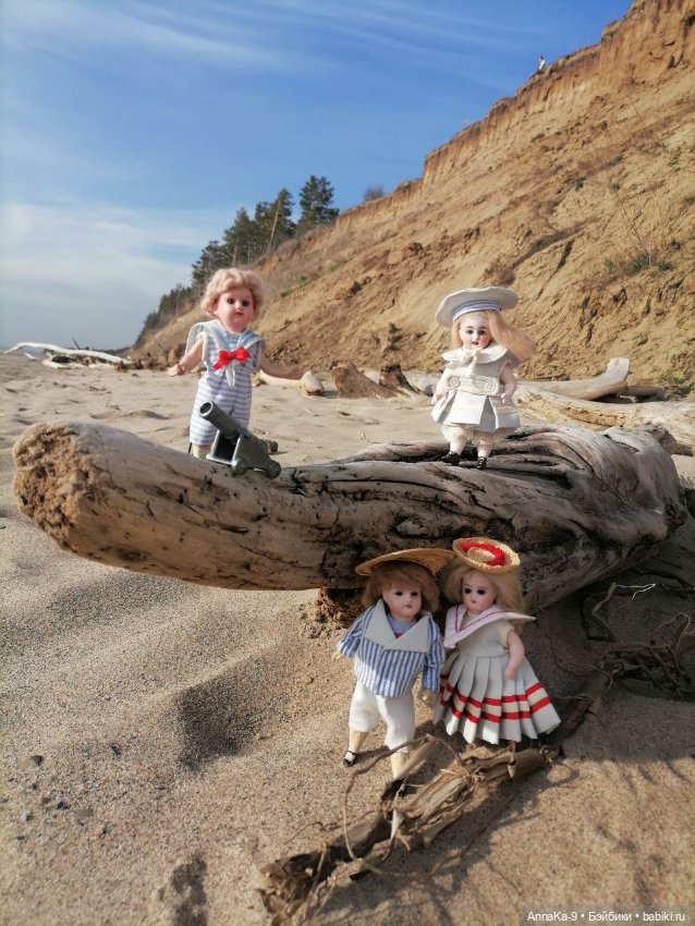 Mignonette в матросках — Антикварные куклы Mignonette (Миньонетта): карманные (фото 9)