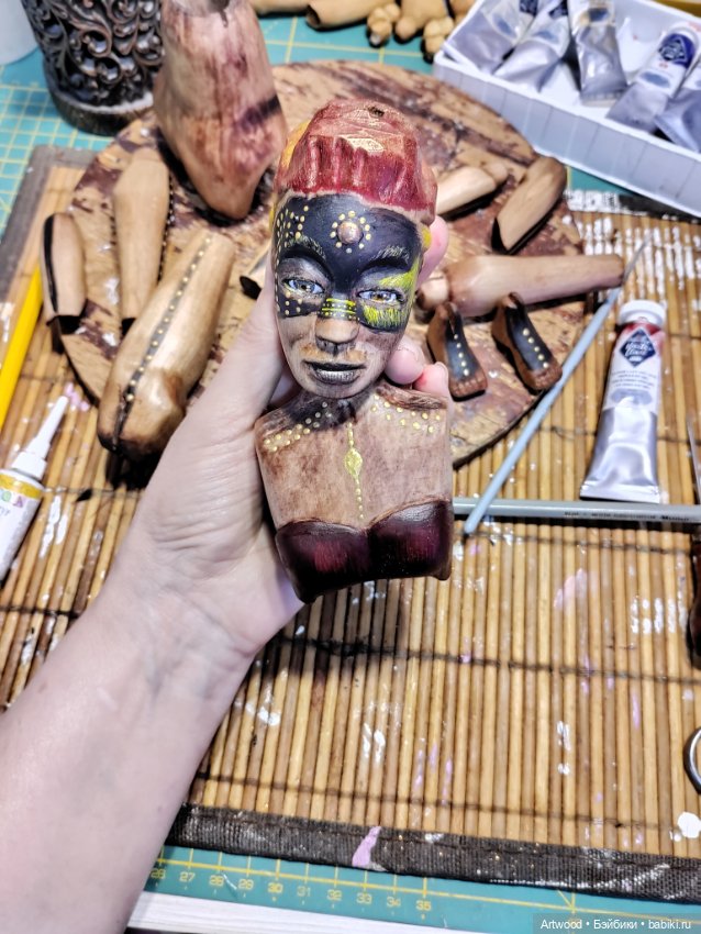 Амазонка — Авторские куклы из дерева (фото 5)