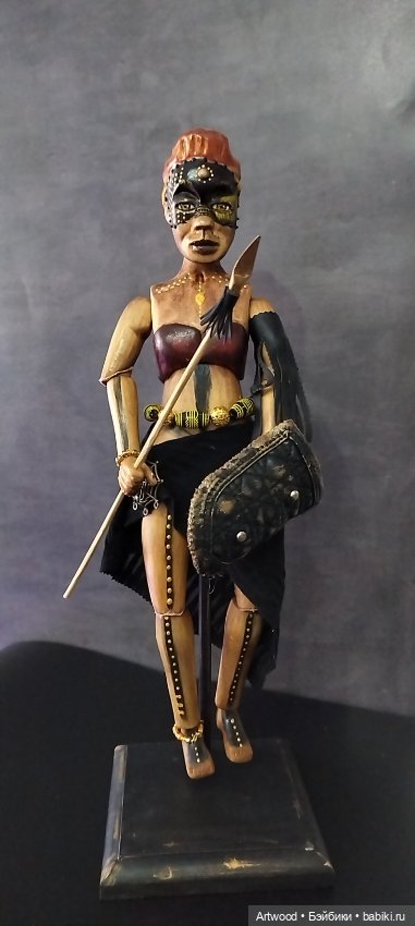 Амазонка — Авторские куклы из дерева