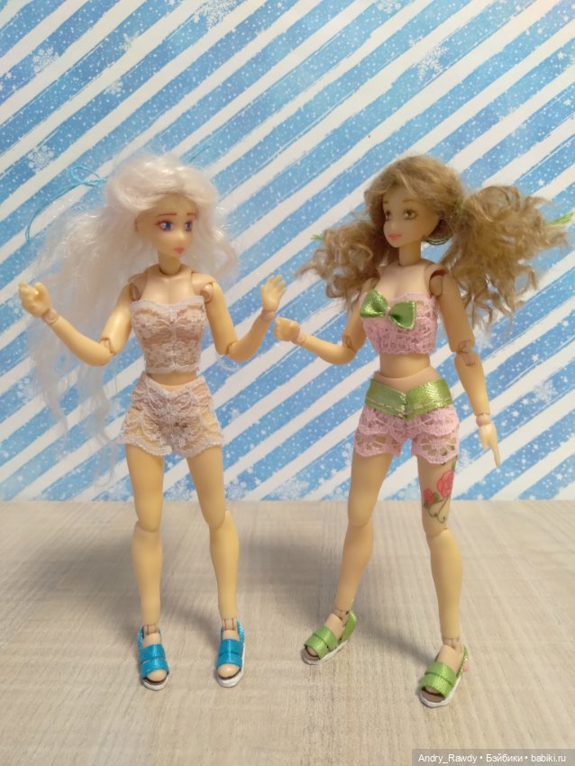 Как просто сделать босоножки кукле (фото 6)