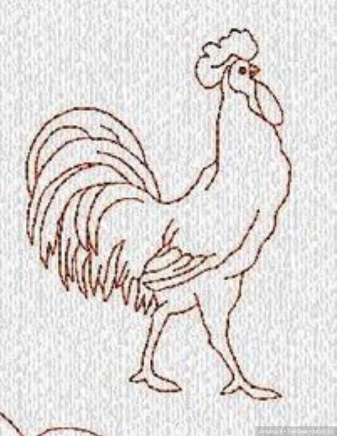 Схемы и примеры вышивки швом назад иголку