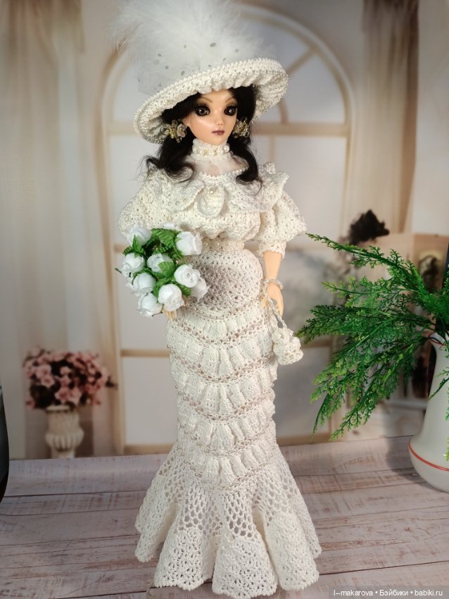Новая куколка в наряде невесты из моей коллекции Парадиз (фото 9)