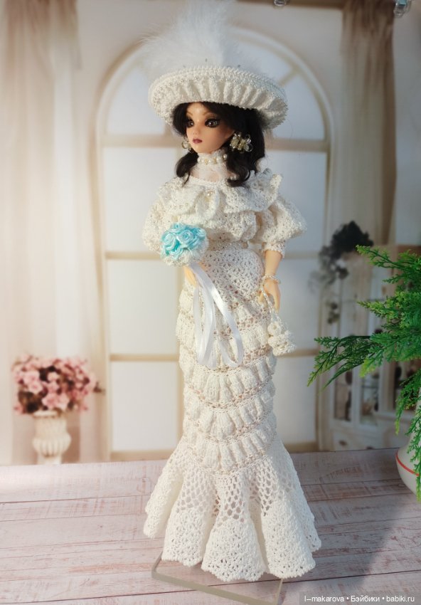 Новая куколка в наряде невесты из моей коллекции Парадиз (фото 6)