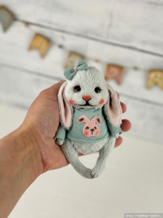 Тедди зайка Дуся — Авторские мишки Тедди и друзья: фото