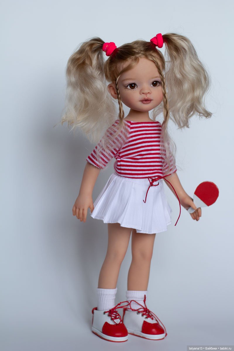 Женька теннисистка — ООАК Paola Reina (Паола Рейна) и испанских кукол: перерисовка (фото 2)