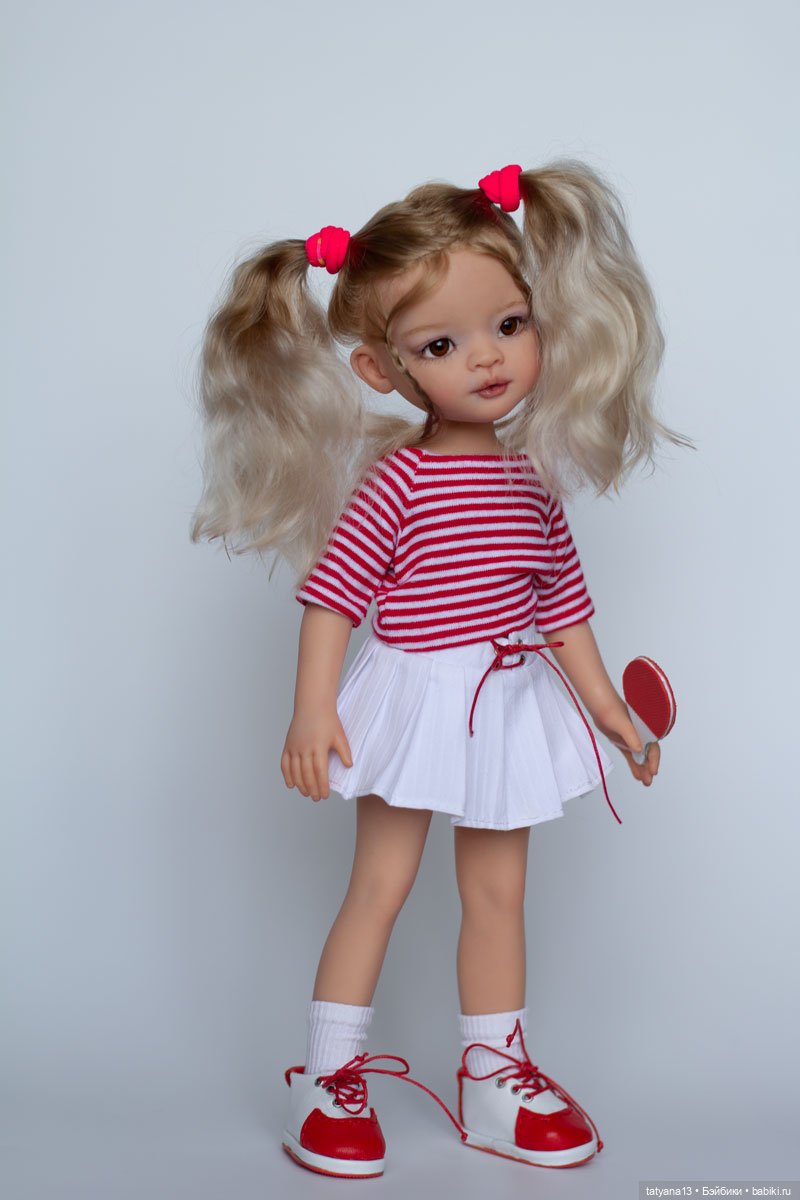 Женька теннисистка — ООАК Paola Reina (Паола Рейна) и испанских кукол: перерисовка