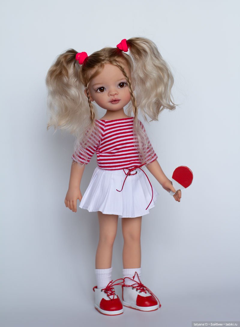 Женька теннисистка — ООАК Paola Reina (Паола Рейна) и испанских кукол: перерисовка