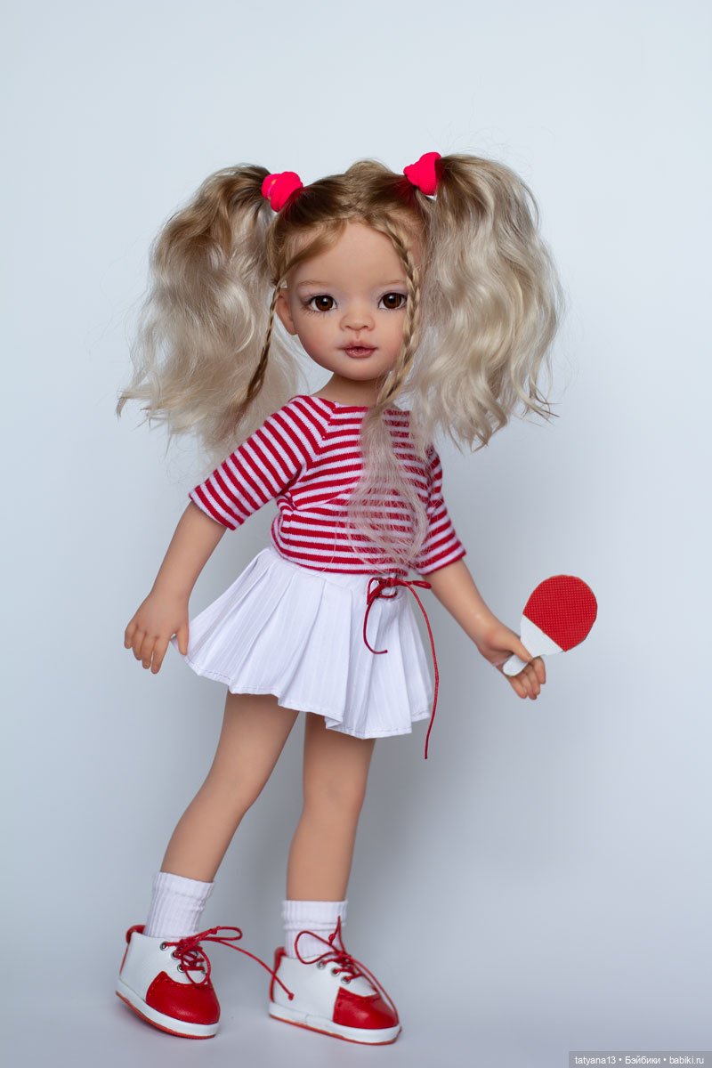 Женька теннисистка — ООАК Paola Reina (Паола Рейна) и испанских кукол: перерисовка (фото 5)
