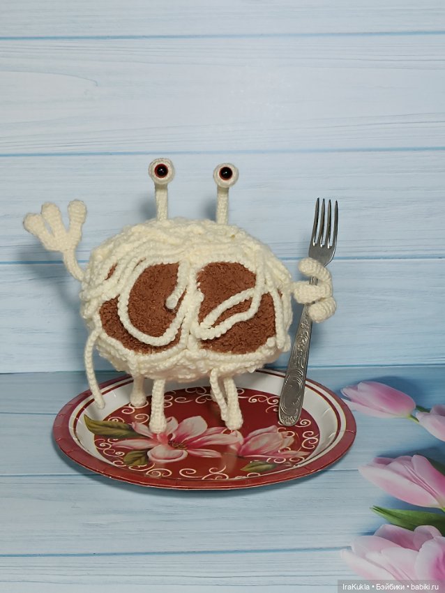 Макаронный монстр — Вязаные игрушки и амигуруми: крючком