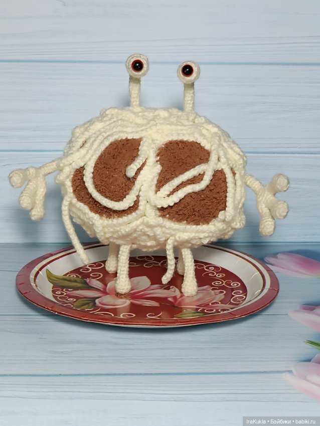 Макаронный монстр — Вязаные игрушки и амигуруми: крючком