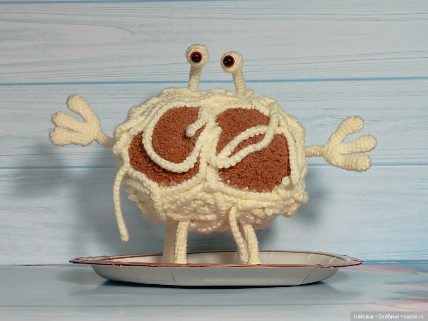 Макаронный монстр — Вязаные игрушки и амигуруми: крючком (фото 6)