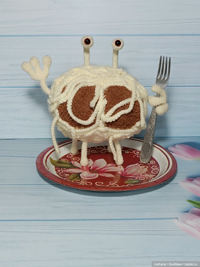 Макаронный монстр — Вязаные игрушки и амигуруми: крючком (фото 2)