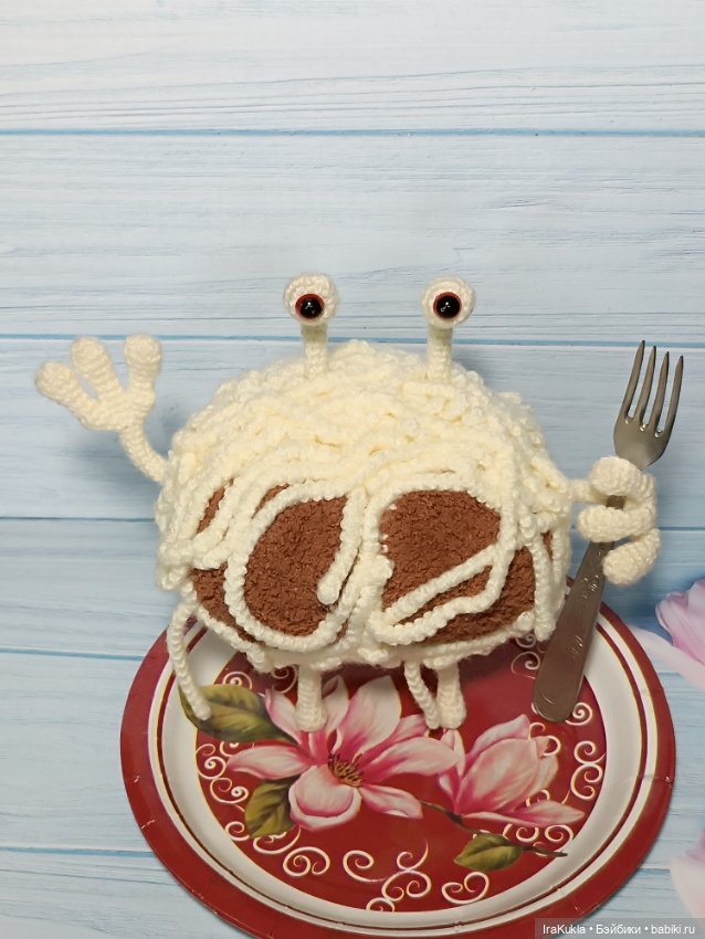 Макаронный монстр — Вязаные игрушки и амигуруми: крючком (фото 3)