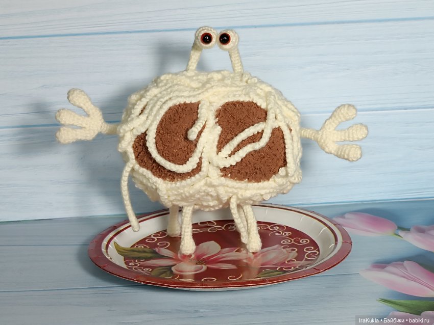 Макаронный монстр — Вязаные игрушки и амигуруми: крючком (фото 5)