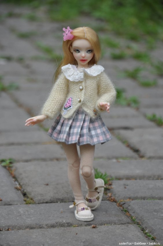 Даша на прогулке — Авторские шарнирные куклы своими руками: лепка (фото 4)