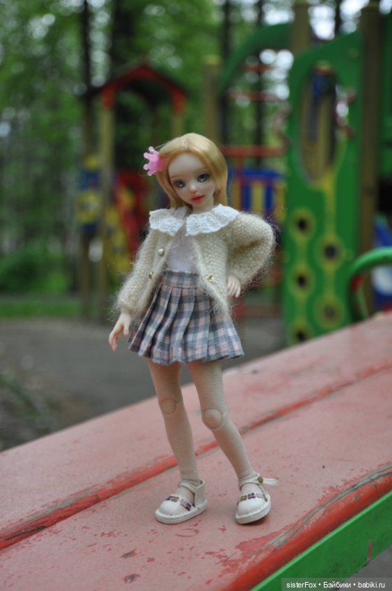 Даша на прогулке — Авторские шарнирные куклы своими руками: лепка (фото 7)