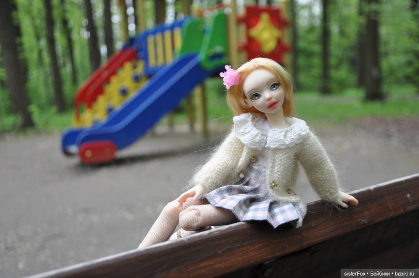 Даша на прогулке — Авторские шарнирные куклы своими руками: лепка (фото 6)