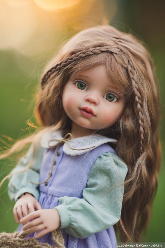 ООАК Paola Reina. Ника в огороде с цветущей клубникой (фото 8)