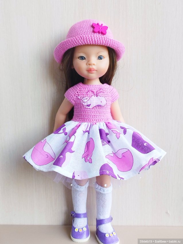 Ещё одно комбинированное платье с морским мотивом для паолочки