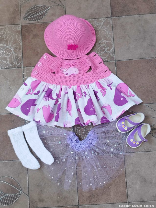 Ещё одно комбинированное платье с морским мотивом для паолочки (фото 10)