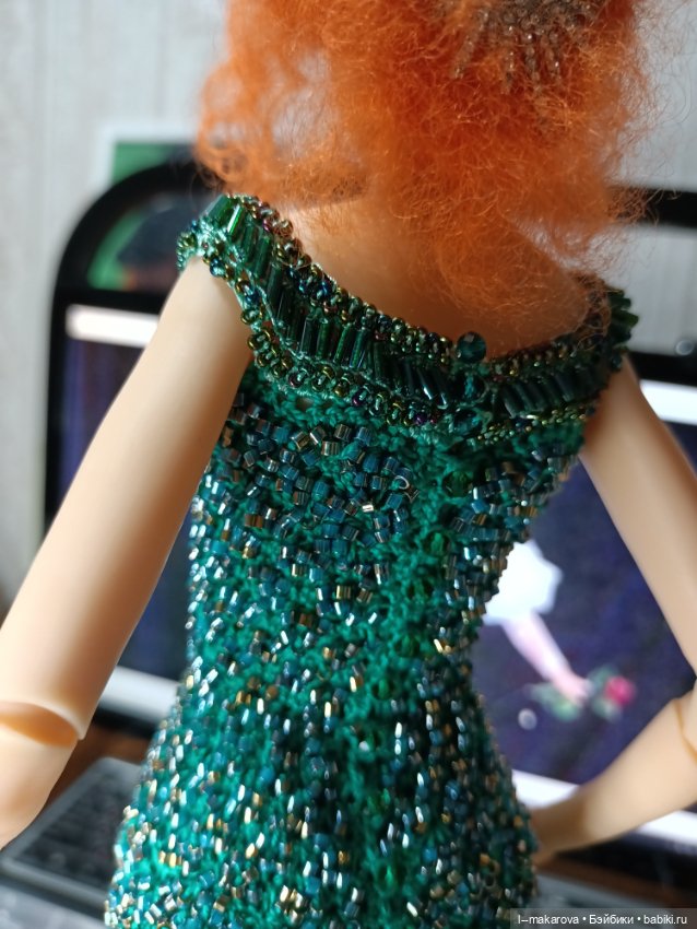 Изумрудное платье из коллекции Парадиз (фото 7)