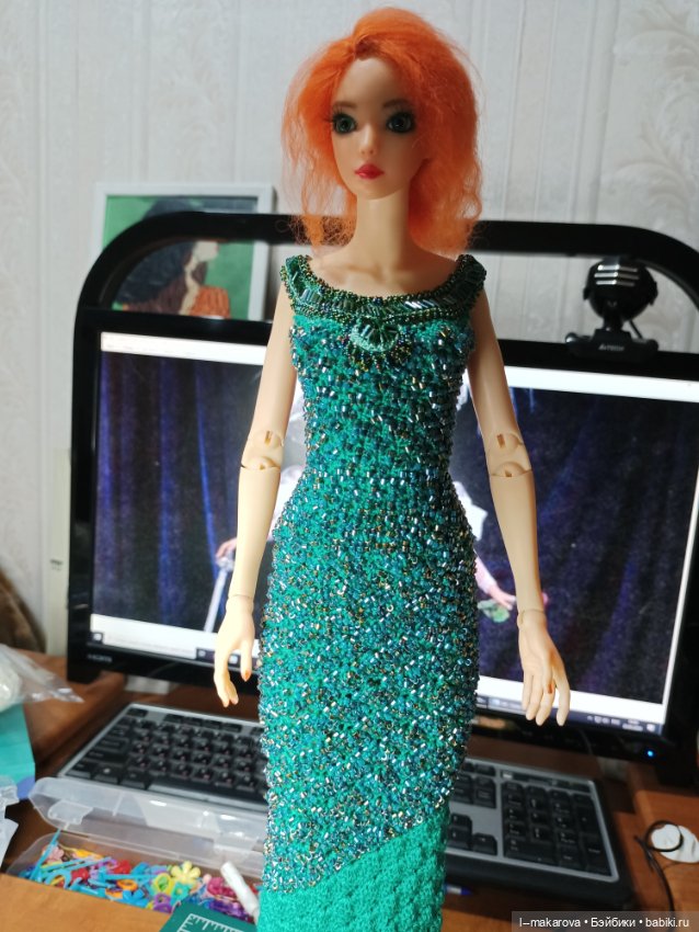 Изумрудное платье из коллекции Парадиз (фото 5)