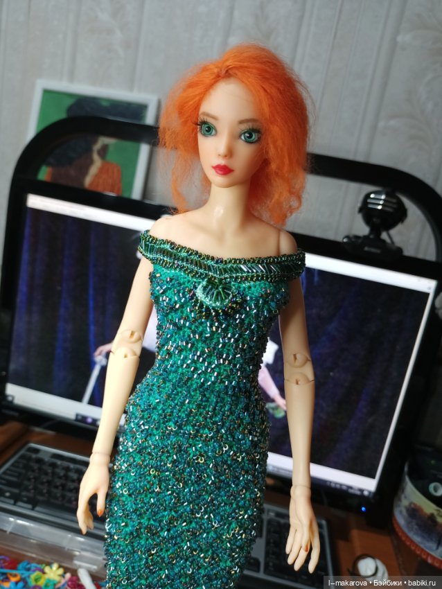 Изумрудное платье из коллекции Парадиз (фото 4)