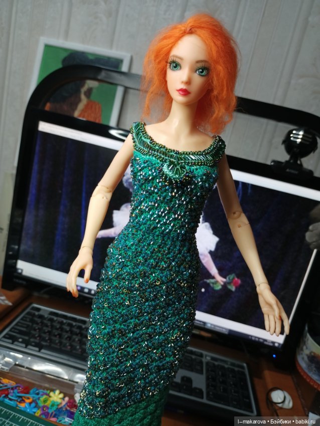 Изумрудное платье из коллекции Парадиз (фото 10)