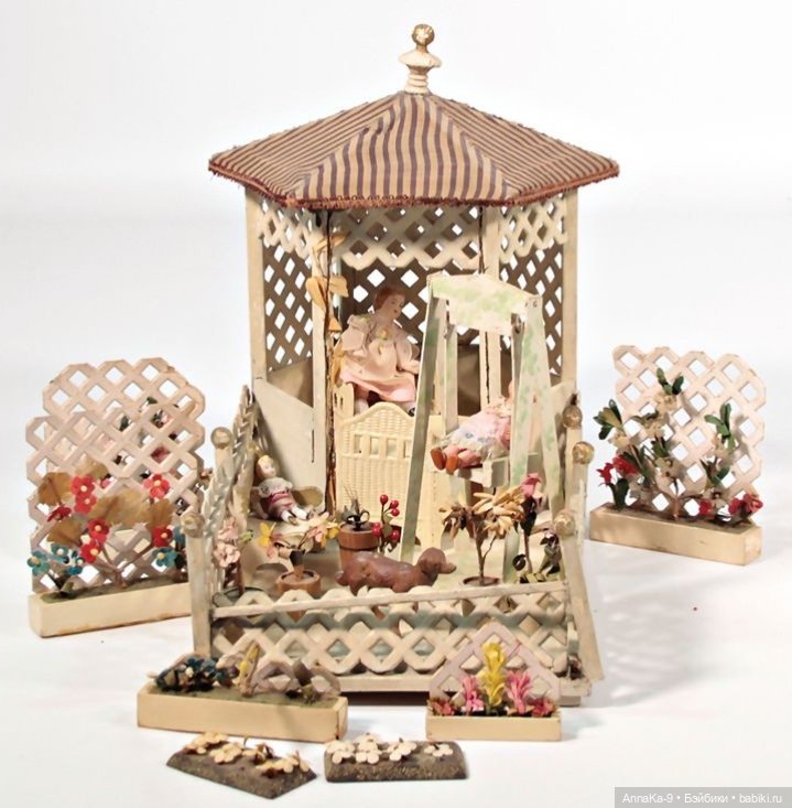 Антикварные кукольные беседки