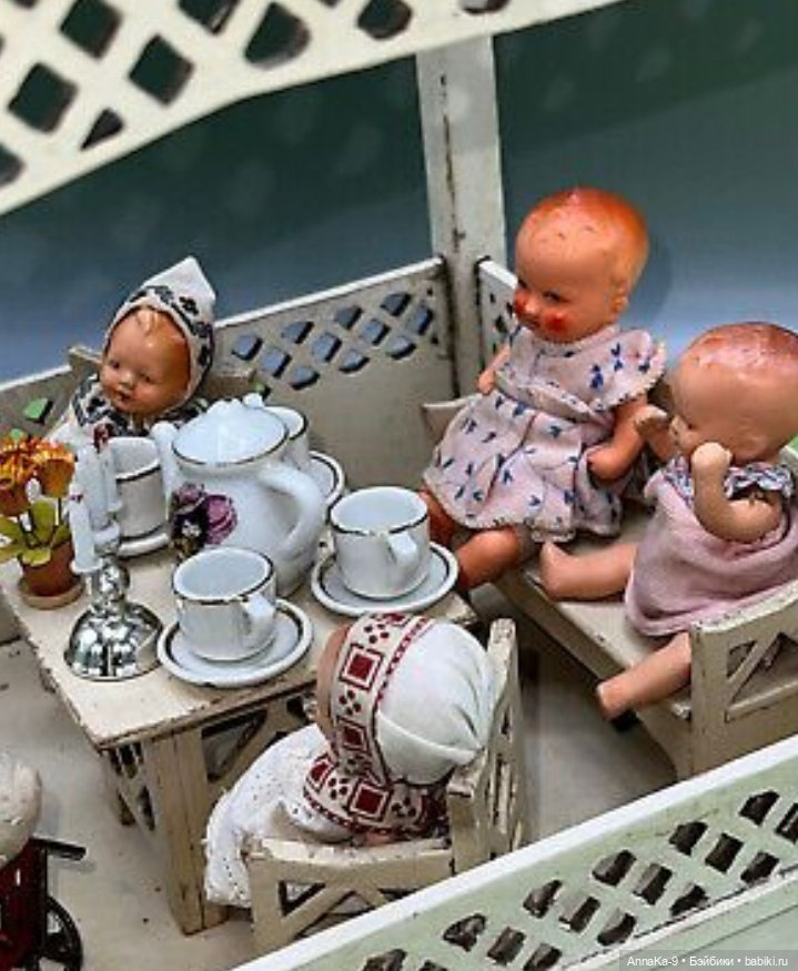 Антикварные кукольные беседки