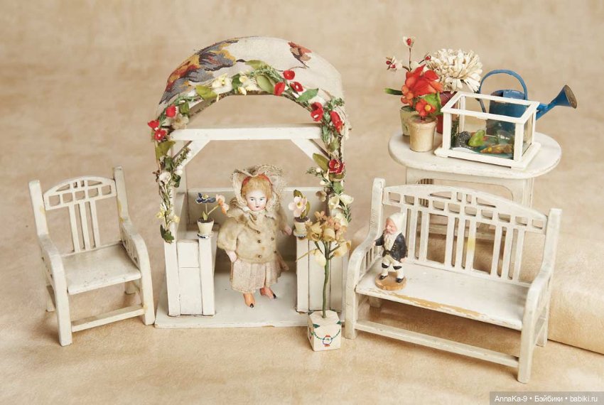 Антикварные кукольные беседки (фото 10)