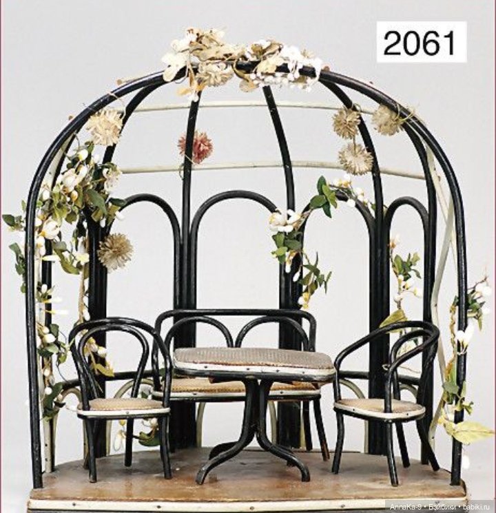 Антикварные кукольные беседки (фото 9)