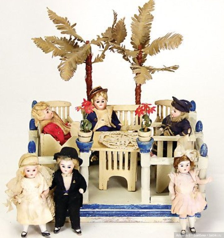 Антикварные кукольные беседки