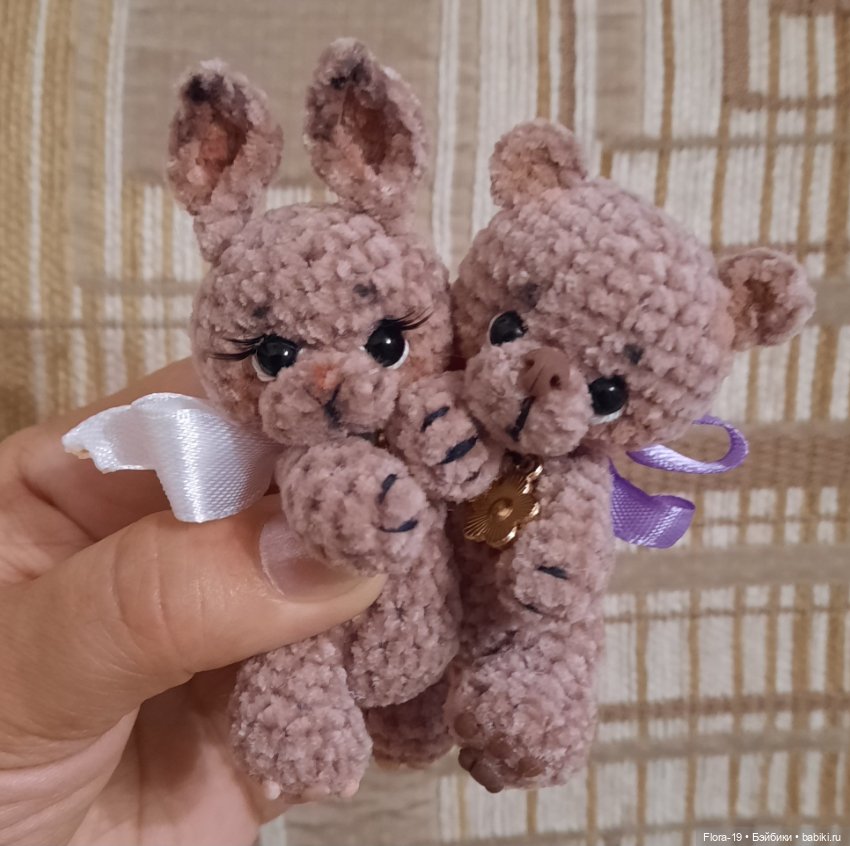 Мишка из микровелюра — Вязаные игрушки и амигуруми: крючком (фото 5)