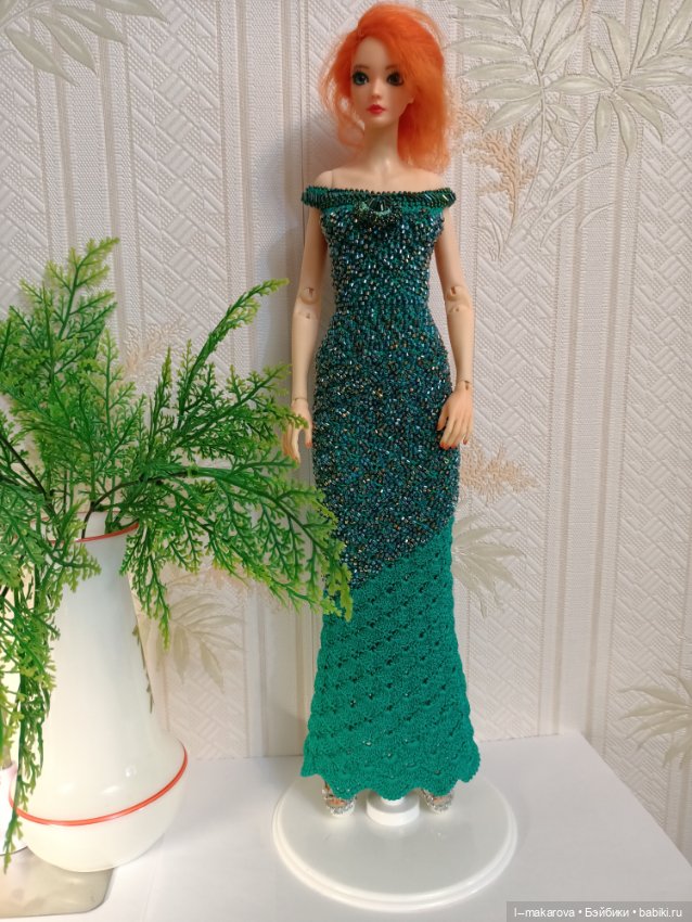 Изумрудное платье из коллекции Парадиз (фото 3)