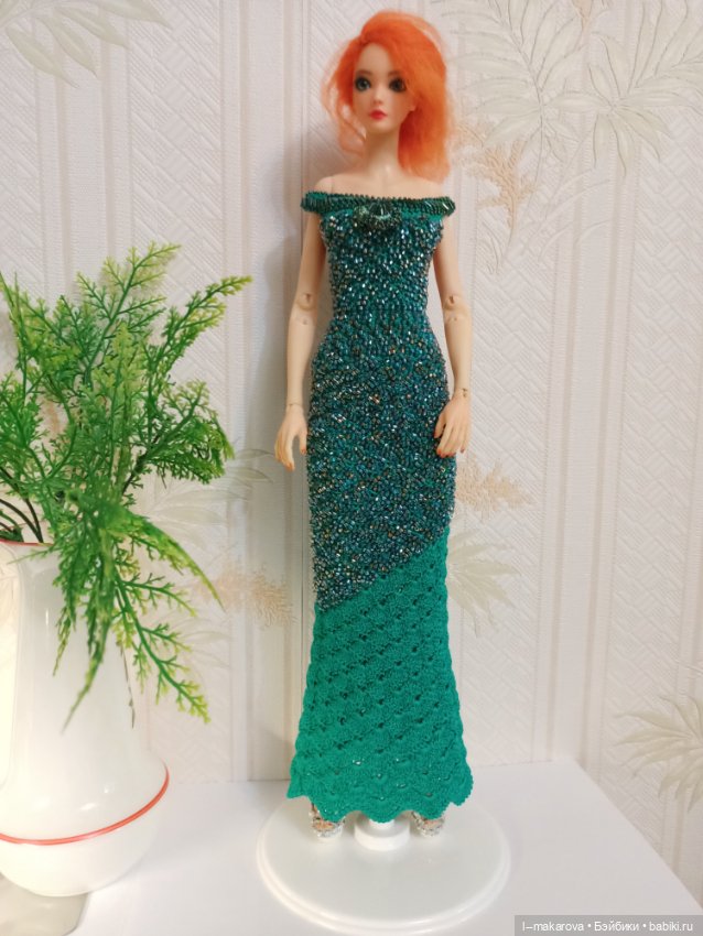 Изумрудное платье из коллекции Парадиз (фото 4)