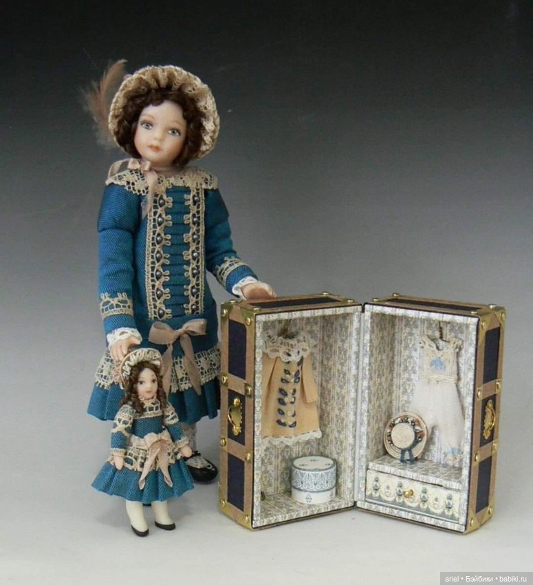 Миниатюрная кукла от мастера Дебби Диксон-Пейвер