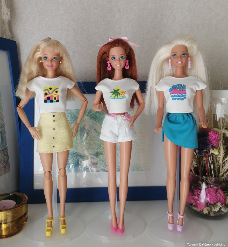Одежда аутфит для барби 90-х (фото 3)