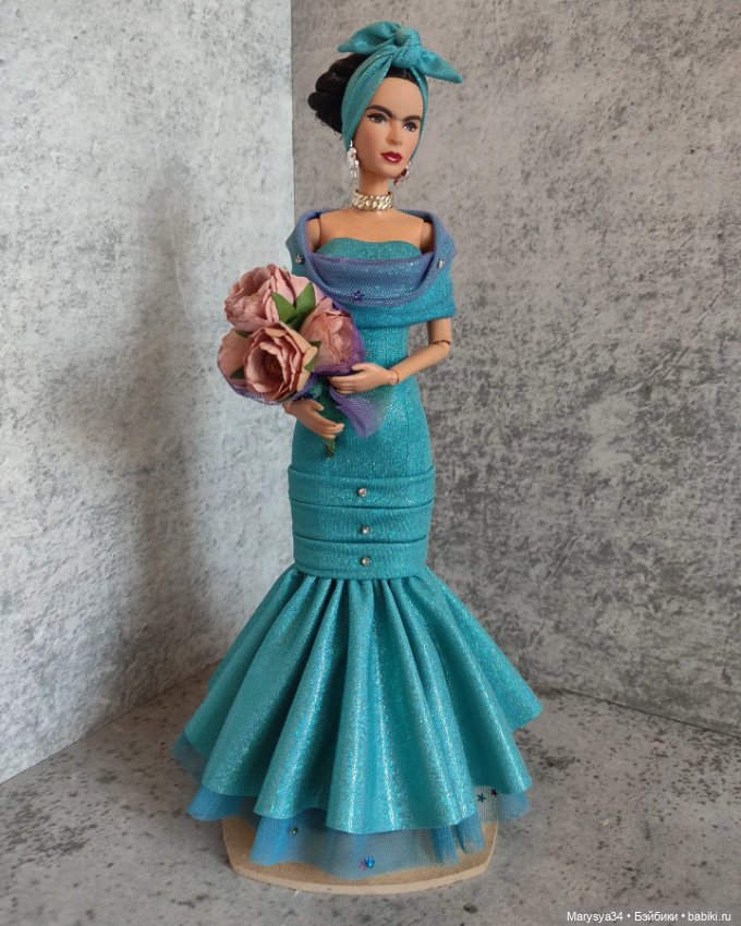 Бирюзовый закат 💙 — Одежда и обувь для кукол своими руками: фото