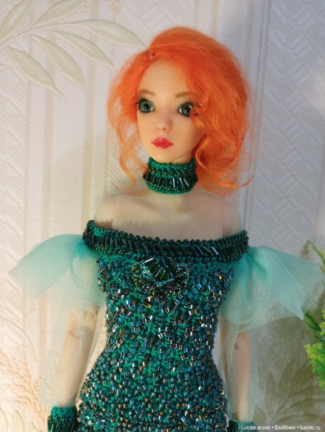 Изумрудное платье из коллекции Парадиз. Финиш