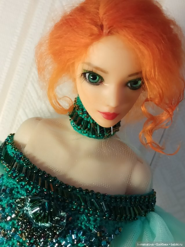 Изумрудное платье из коллекции Парадиз. Финиш