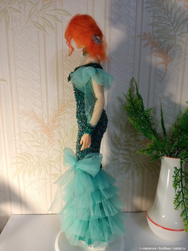 Изумрудное платье из коллекции Парадиз. Финиш