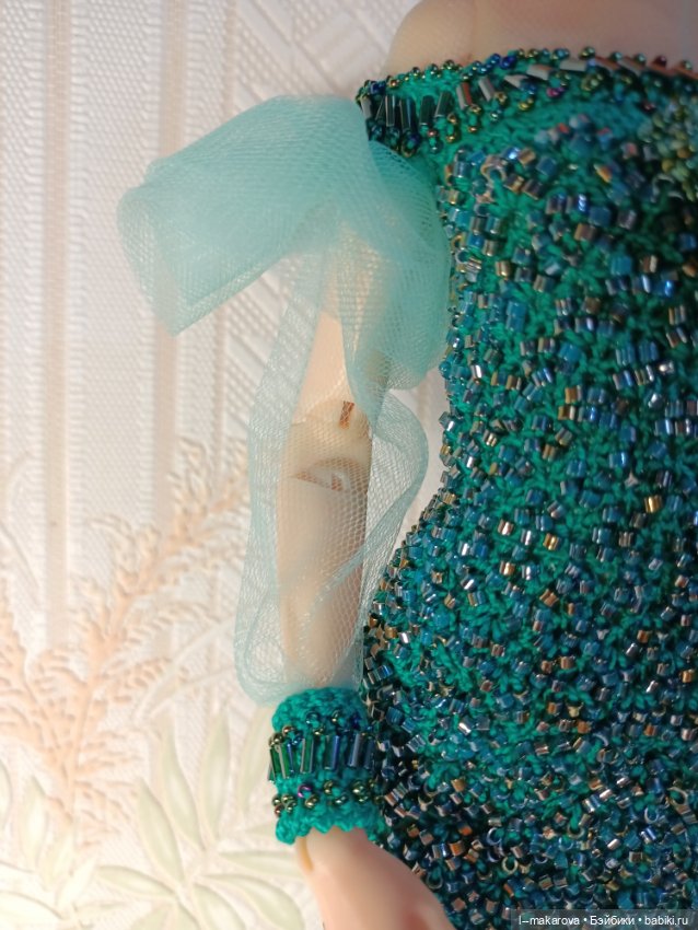 Изумрудное платье из коллекции Парадиз. Финиш